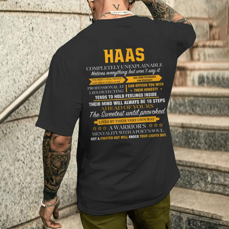 Haas Completely Unexplainable Front Print Men's T-shirt Back Print Gifts for Him