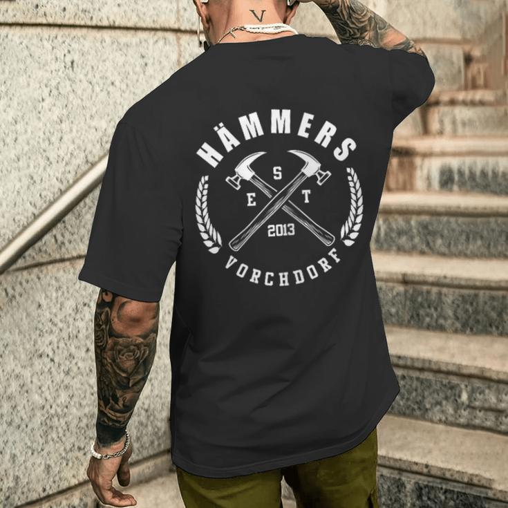 Hämmers Poltern Stag Night T-Shirt mit Rückendruck Geschenke für Ihn