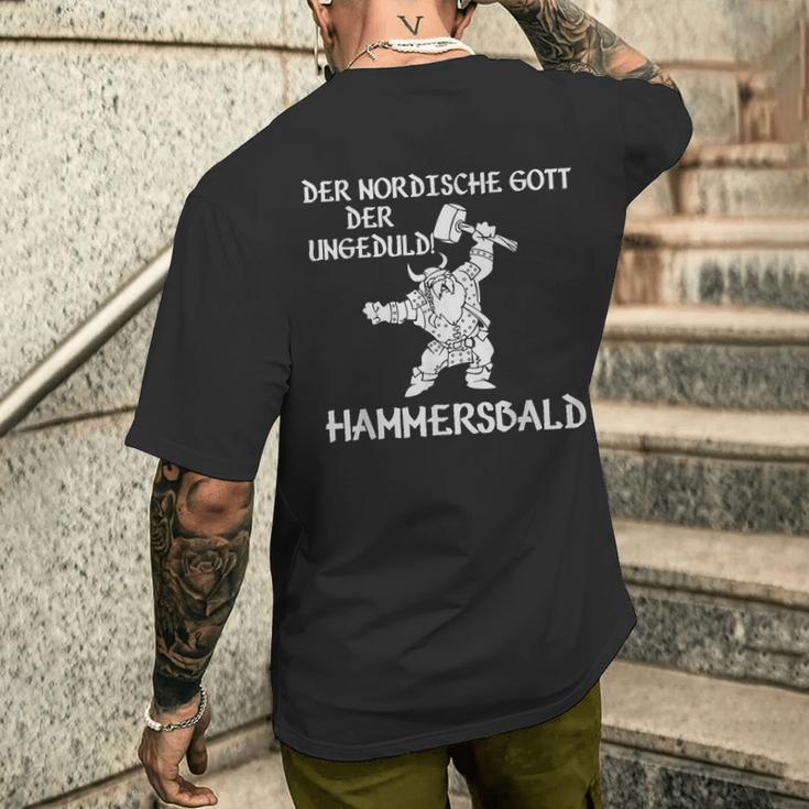 Hammersbald Der Nordische Gott Der Immatid T-Shirt mit Rückendruck Geschenke für Ihn