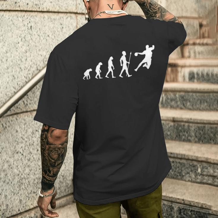 Handball Evolution T-Shirt mit Rückendruck Geschenke für Ihn