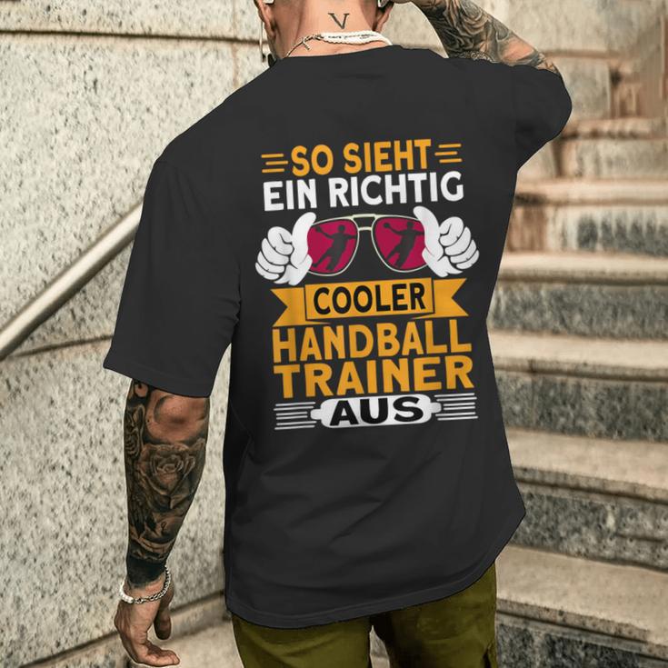 Handball Trainer Best Handball Trainer T-Shirt mit Rückendruck Geschenke für Ihn