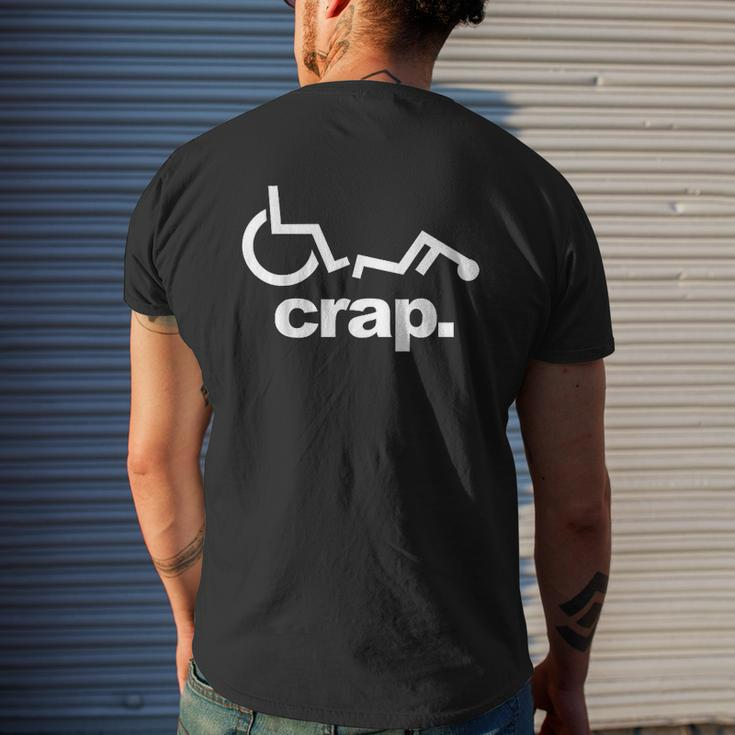 Handicap Wheelchair Wheelchair Fall Mens Back Print T-shirt Gifts for Him
