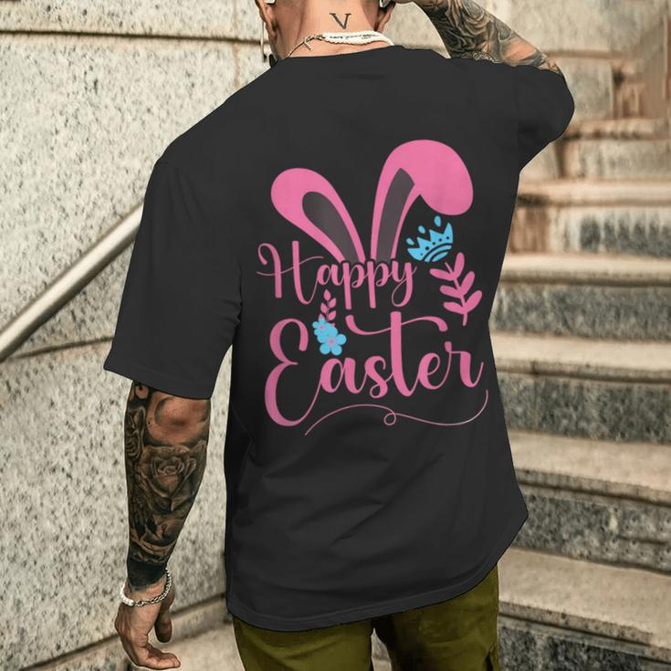 Happy Easter Bunny Ears Classic Men's T-shirt Back Print Gifts for Him