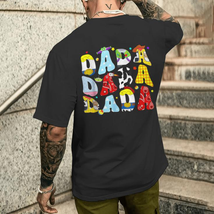 Happy Father Toy Story Dada Boy For Dad Granddad Men's T-shirt Back Print Gifts for Him