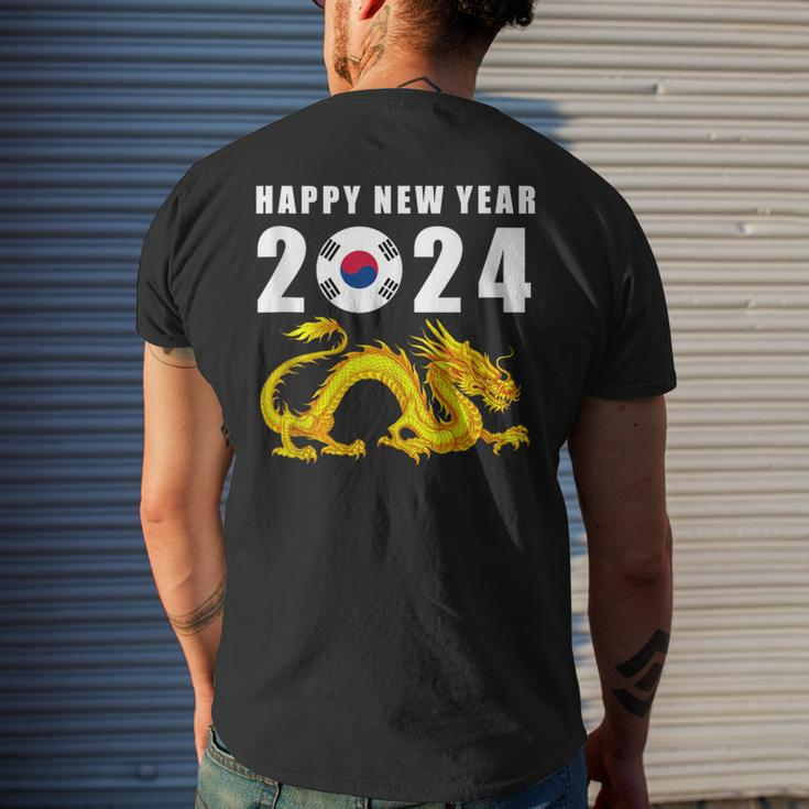 Happy New Year 2024 Year Of The Dragon For Korean Men's T-shirt Back Print Gifts for Him