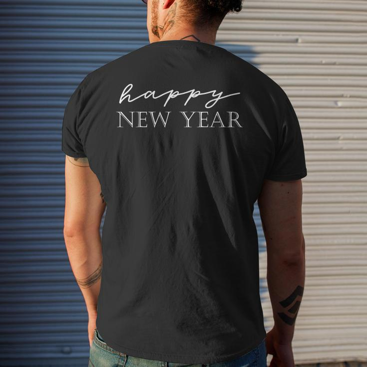 Happy New Year Happy New Year Men's T-shirt Back Print Gifts for Him