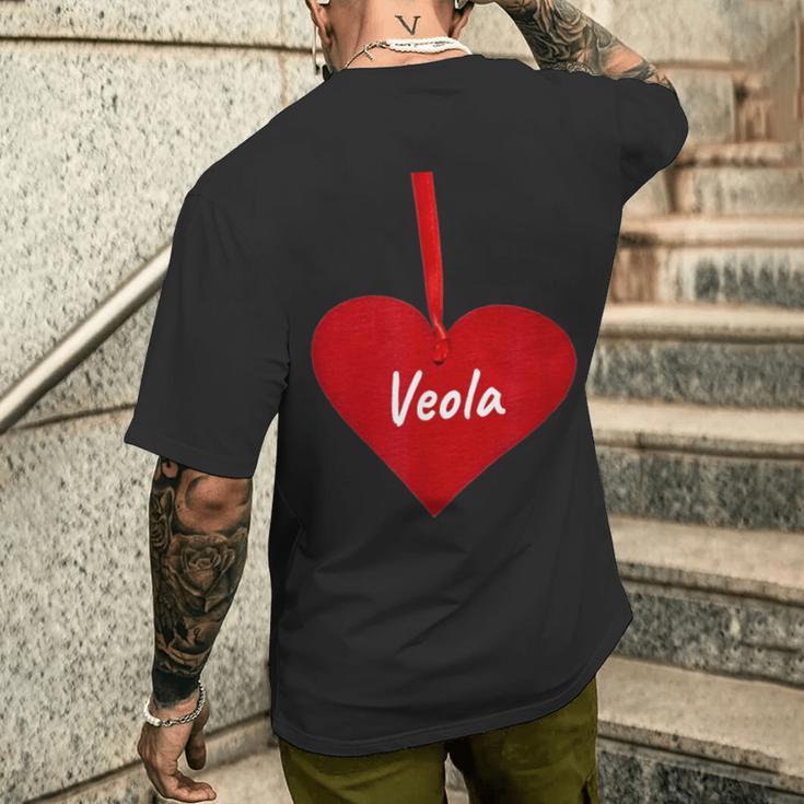 Hearteola – I Loveeola Personalisiertes Geschenk T-Shirt mit Rückendruck Geschenke für Ihn