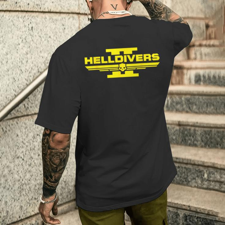 Hell Of Divers Helldiving Men's T-shirt Back Print Gifts for Him