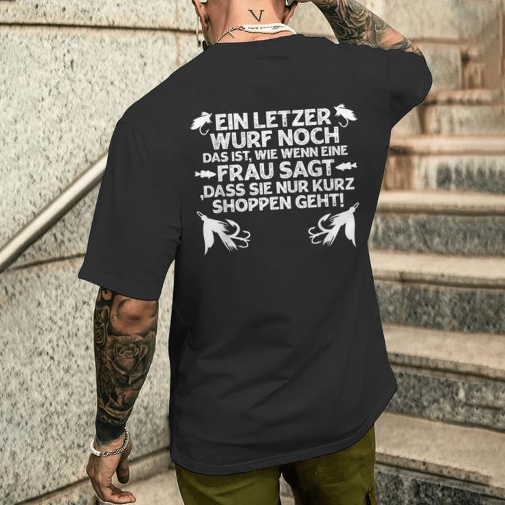 Herren Angeln I Lustiger Spruch Fischer Angel-Zubehör Papa Opa Cool T-Shirt mit Rückendruck Geschenke für Ihn