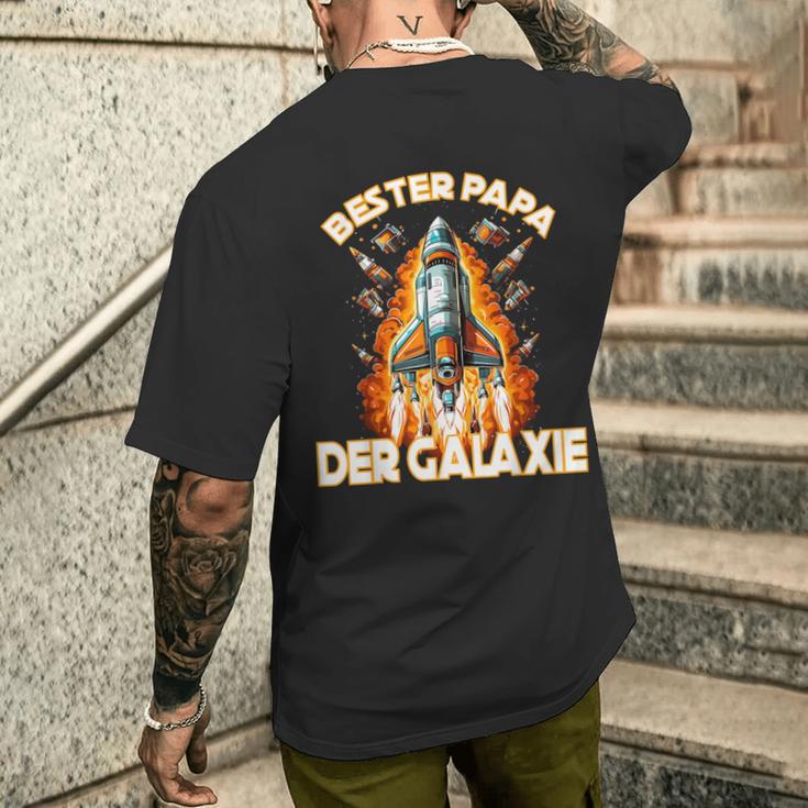 Herren Bester Papa Der Galaxieatertag T-Shirt mit Rückendruck Geschenke für Ihn