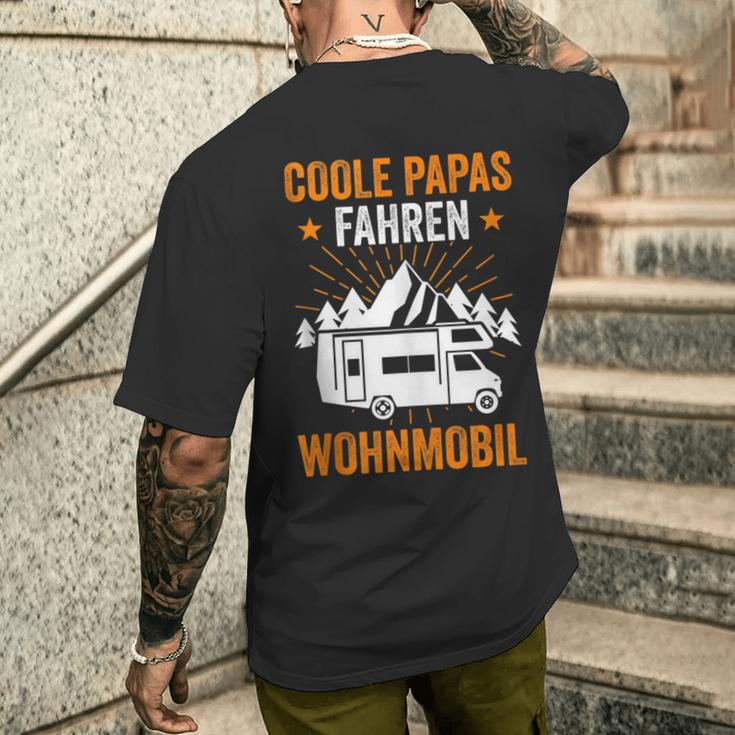 Herren Camping Papaateratertag Wohnwagen Wohnmobil Camper T-Shirt mit Rückendruck Geschenke für Ihn