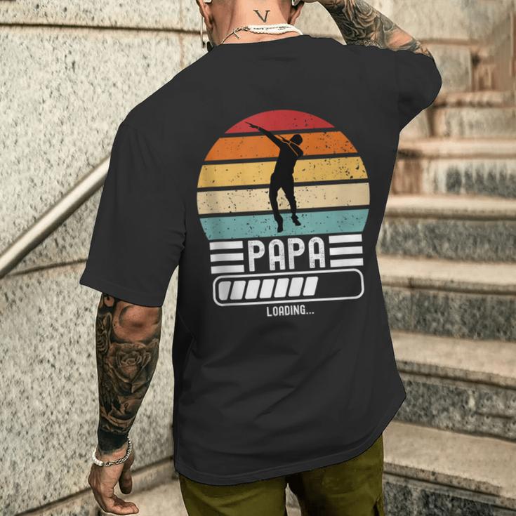 Herren Lustig Papa Loading Bald Papaater Ich Werde Papa T-Shirt mit Rückendruck Geschenke für Ihn