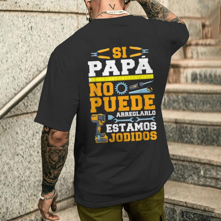 Herren Si Papá No Puede Arreglarlo Hotels T-Shirt mit Rückendruck Geschenke für Ihn