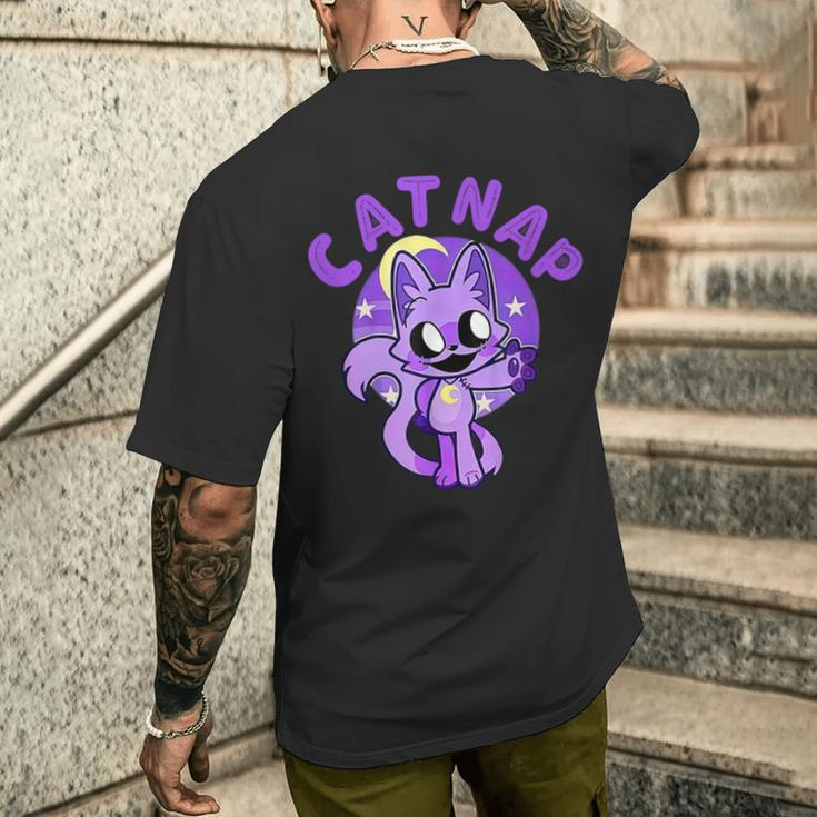 Hi Cats Nap Lover Cat Men's T-shirt Back Print Gifts for Him
