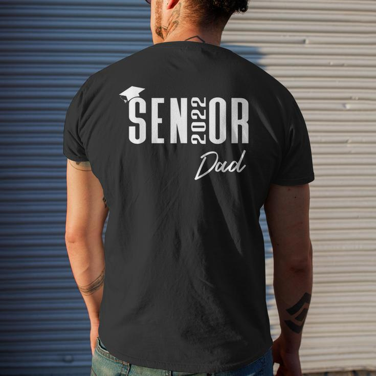 High School Or College Senior Graduation Class Of 2022 Dad Mens Back Print T-shirt Gifts for Him