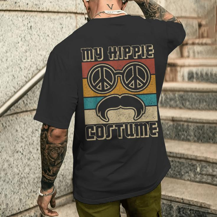 Hippie Costume Outfit Hippy Costume 60S Theme Party 70S Men's T-shirt Back Print Gifts for Him