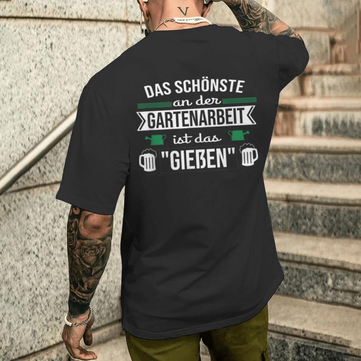 Hobby Gardener Small Garden Gardening Small Gardening T-Shirt mit Rückendruck Geschenke für Ihn