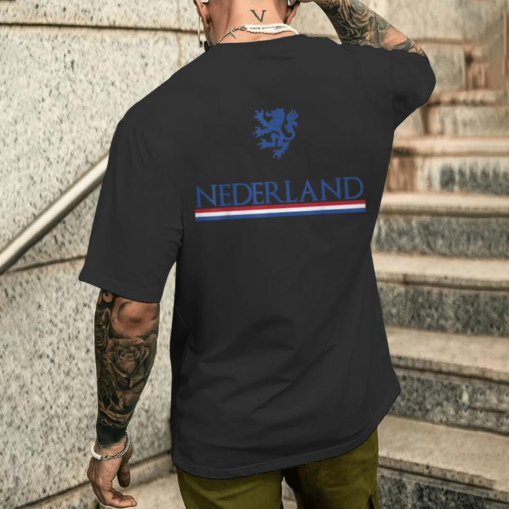 Holland Netherlands Patriotic Flag Of Nederland Men's T-shirt Back Print Gifts for Him