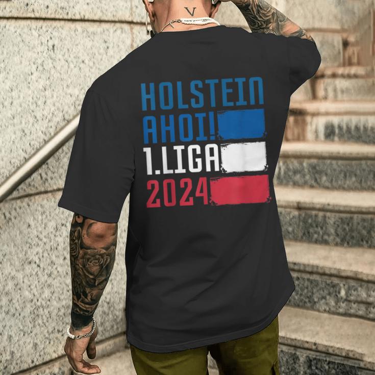 Holstein Ahoi Moin 1Liga 2024 Aufstieg Kiel Fanartikel T-Shirt mit Rückendruck Geschenke für Ihn