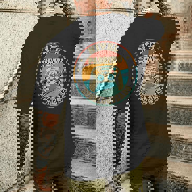Hombre Padrino Nivel Desbloqueado Regalo Padrino Camiseta Hombre Estampado Espalda Regalos para él