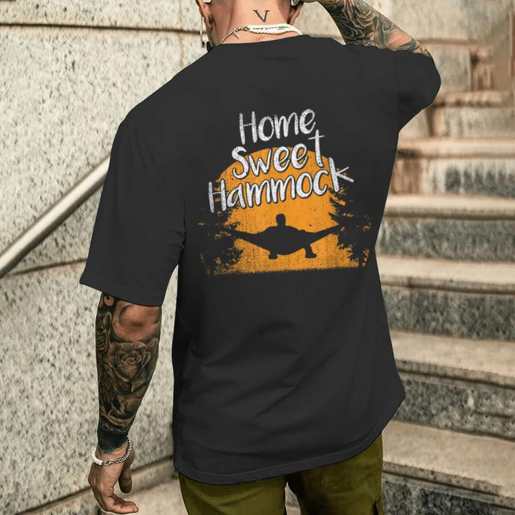 Home Sweet Hammock Hammock Quotes Men's T-shirt Back Print Gifts for Him