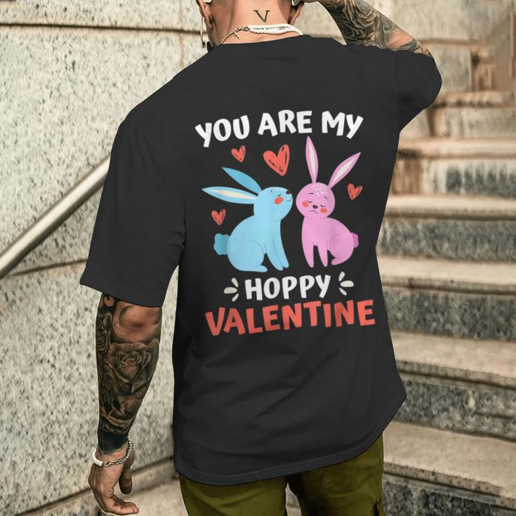 Hoppel Rabbit Ich Liebe Mein Hasen Valentine's Day T-Shirt mit Rückendruck Geschenke für Ihn