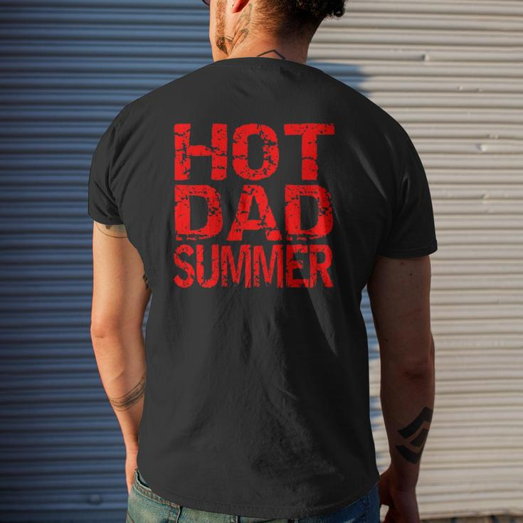 Hot Dad Summer Father's Day Summer Mens Back Print T-shirt Gifts for Him