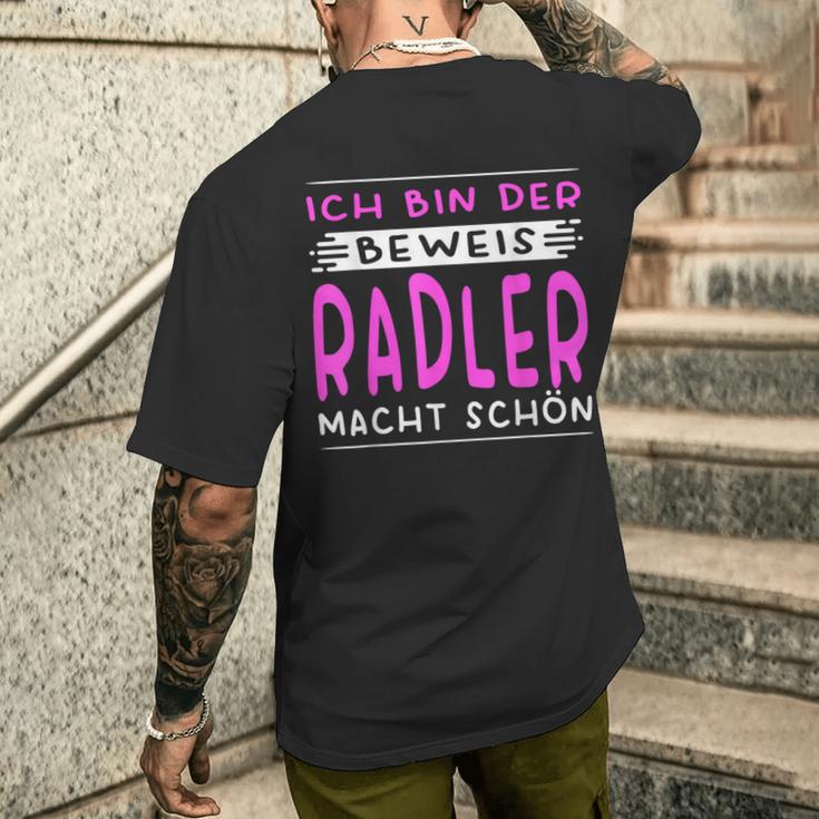 Ich Bin Der Beweis Radler Macht Schön Saufen Kostüm Damen T-Shirt mit Rückendruck Geschenke für Ihn