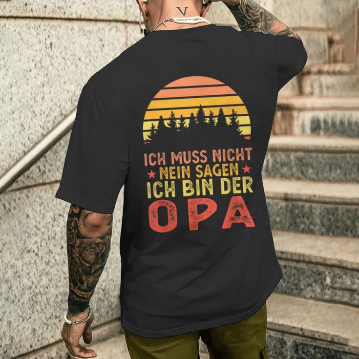 Ich Bin Der Opa Papa Family T-Shirt mit Rückendruck Geschenke für Ihn