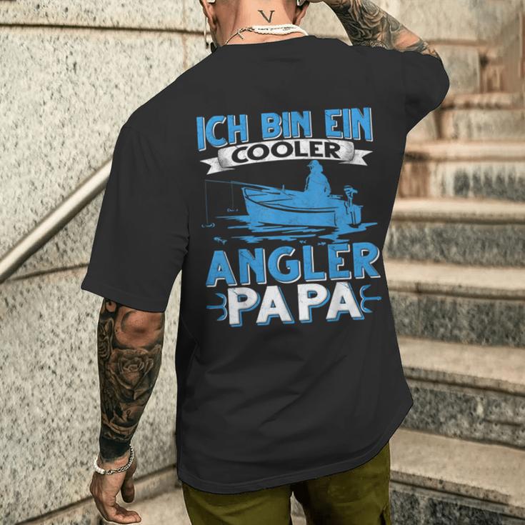 Ich Bin Ein Cooler Angler Papa Ich Bin Ein Ein Cooler A S T-Shirt mit Rückendruck Geschenke für Ihn