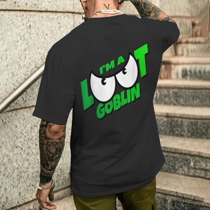 Ich Bin Ein I Am Loot Goblin T-Shirt mit Rückendruck Geschenke für Ihn