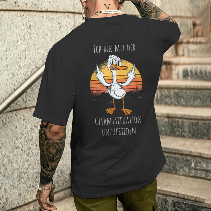 Ich Bin Mit Der Gesamtitude Ich Bin Mit Der Gesamt T-Shirt mit Rückendruck Geschenke für Ihn