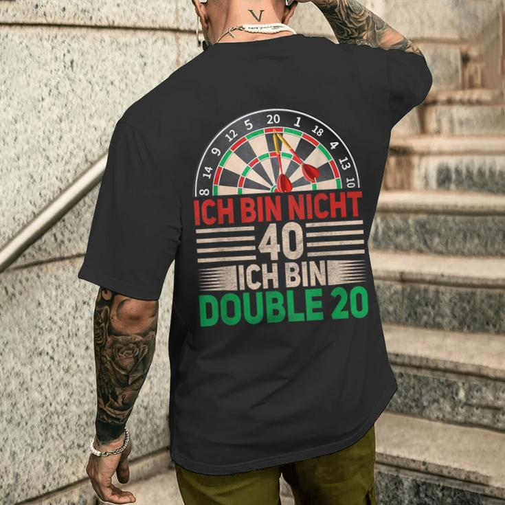 Ich Bin Nicht 40 Ich Bin Double 20 Ich Bin Nicht 40 Ich Bin Double T-Shirt mit Rückendruck Geschenke für Ihn