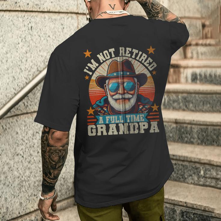 Ich Bin Nicht Im Ruhestand Ich Bin Einollzeit-Opa Lustiger Papa Im Ruhestand Kapuzenjacke T-Shirt mit Rückendruck Geschenke für Ihn