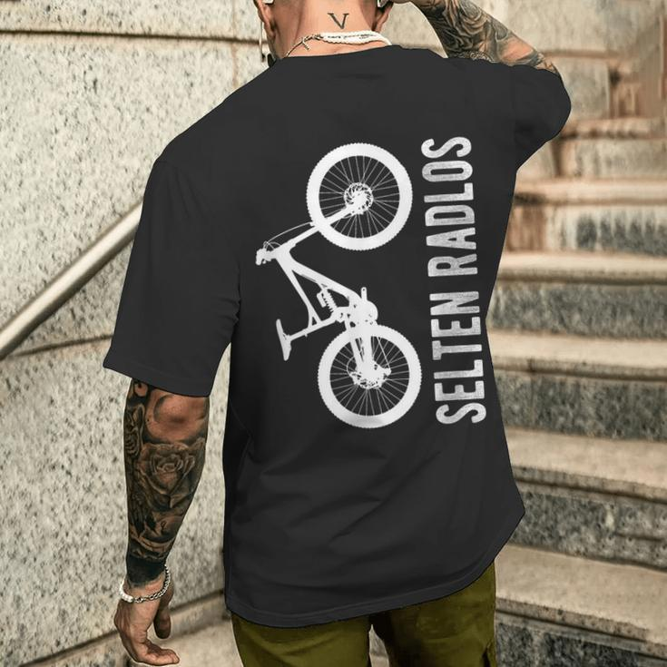 Ich Bin Selten Radlos Cyclist T-Shirt mit Rückendruck Geschenke für Ihn