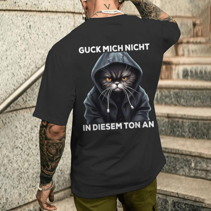 Ich Guck Mich Nicht In Diesem Ton An German Langu T-Shirt mit Rückendruck Geschenke für Ihn