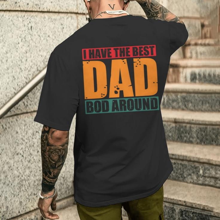 Ich Habe Den Besten Papa Bod Rund Um Father's Dayintage T-Shirt mit Rückendruck Geschenke für Ihn