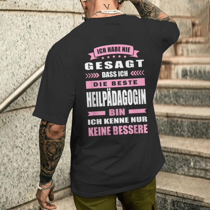 Ich Habe Nie Gesagt Dass Ich Die Beste Heilpädagogin Bin German Langu T-Shirt mit Rückendruck Geschenke für Ihn