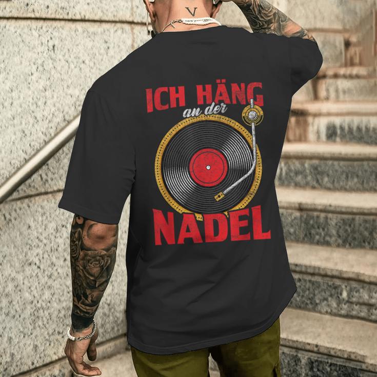 Ich Hänge An Der Nadel Inyl Record T-Shirt mit Rückendruck Geschenke für Ihn