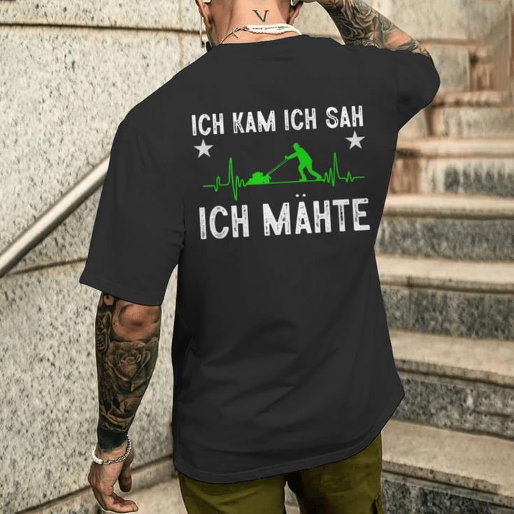 Ich Kam Ich Sag Ich Mäh German Language T-Shirt mit Rückendruck Geschenke für Ihn