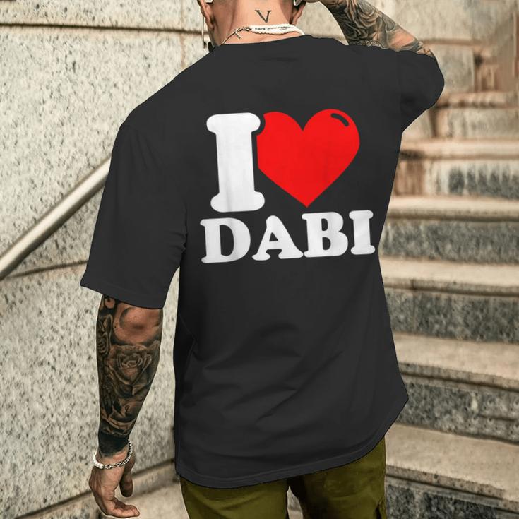 Ich Liebe Dabiornamen T-Shirt mit Rückendruck Geschenke für Ihn