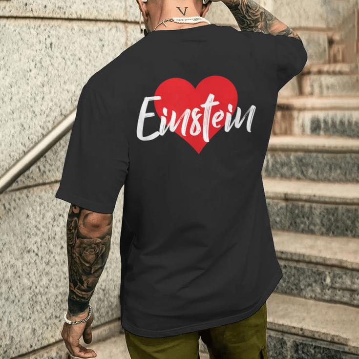 Ich Liebe Einstein First Name Love Heart S T-Shirt mit Rückendruck Geschenke für Ihn