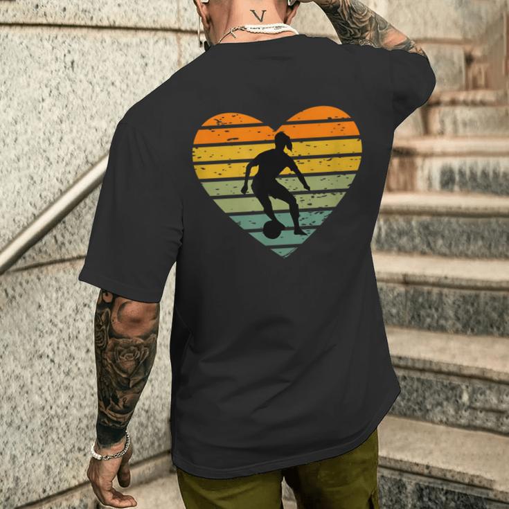 Ich Liebe Frauenfußball Damenmannschaft Fußball Fußballerin T-Shirt mit Rückendruck Geschenke für Ihn