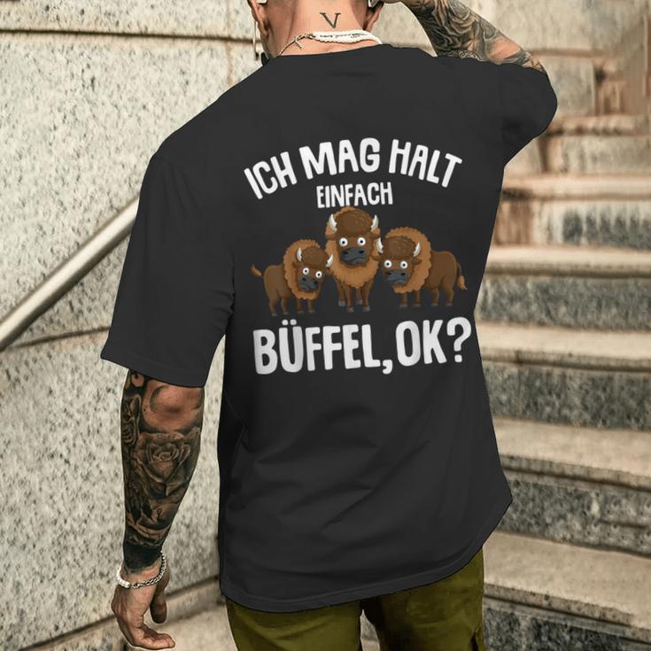 Ich Mag Halt Büffel Bison Liebhaber Boys Children's T-Shirt mit Rückendruck Geschenke für Ihn