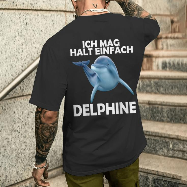 Ich Mag Halt Einfach Dolphin Sweet Dolphin S T-Shirt mit Rückendruck Geschenke für Ihn