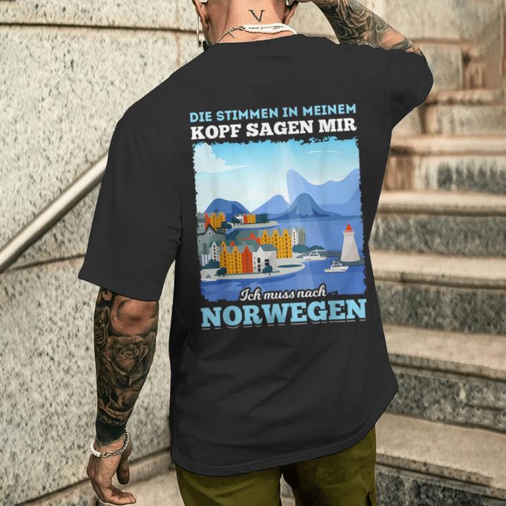 Ich Muss Nach Norwegian T-Shirt mit Rückendruck Geschenke für Ihn