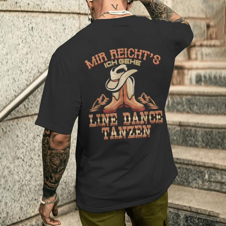 Ich Reicht's Ich Geh Line Dance Dance Western Dancer T-Shirt mit Rückendruck Geschenke für Ihn