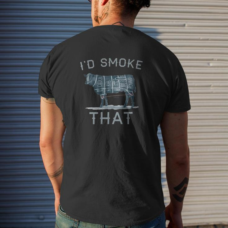 Id Smoke That Shirt Mens Back Print T-shirt Gifts for Him