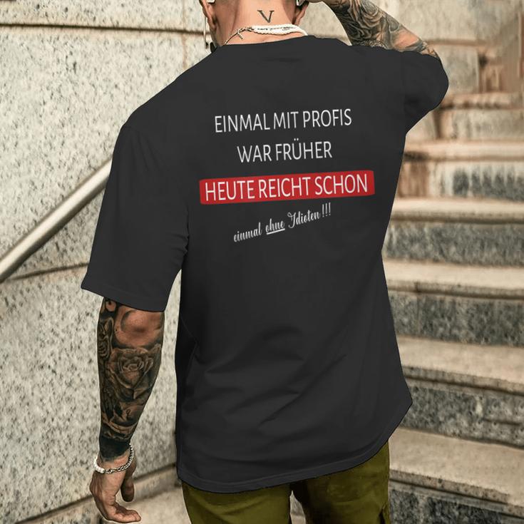 Idiots T-Shirt mit Rückendruck Geschenke für Ihn