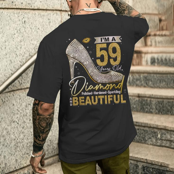 I'm A 59 Years Old Diamond 59 And Fabulous 59Th Birthday Men's T-shirt Back Print Gifts for Him